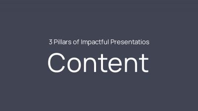 The 3 Pillars of Impactful Presentations – Content